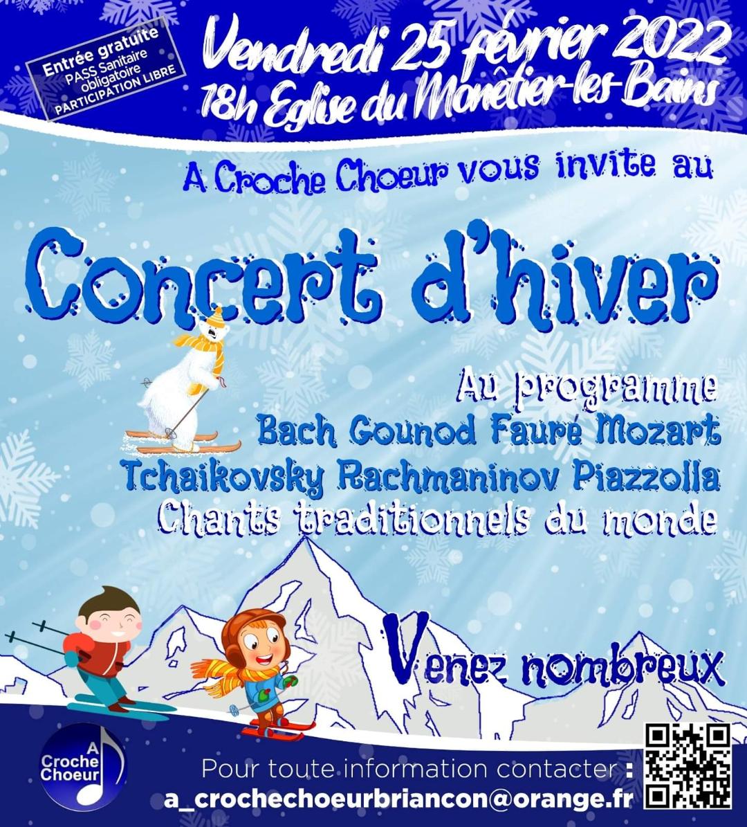 Un concert d'hiver ce vendredi par la Chorale A croche Choeur