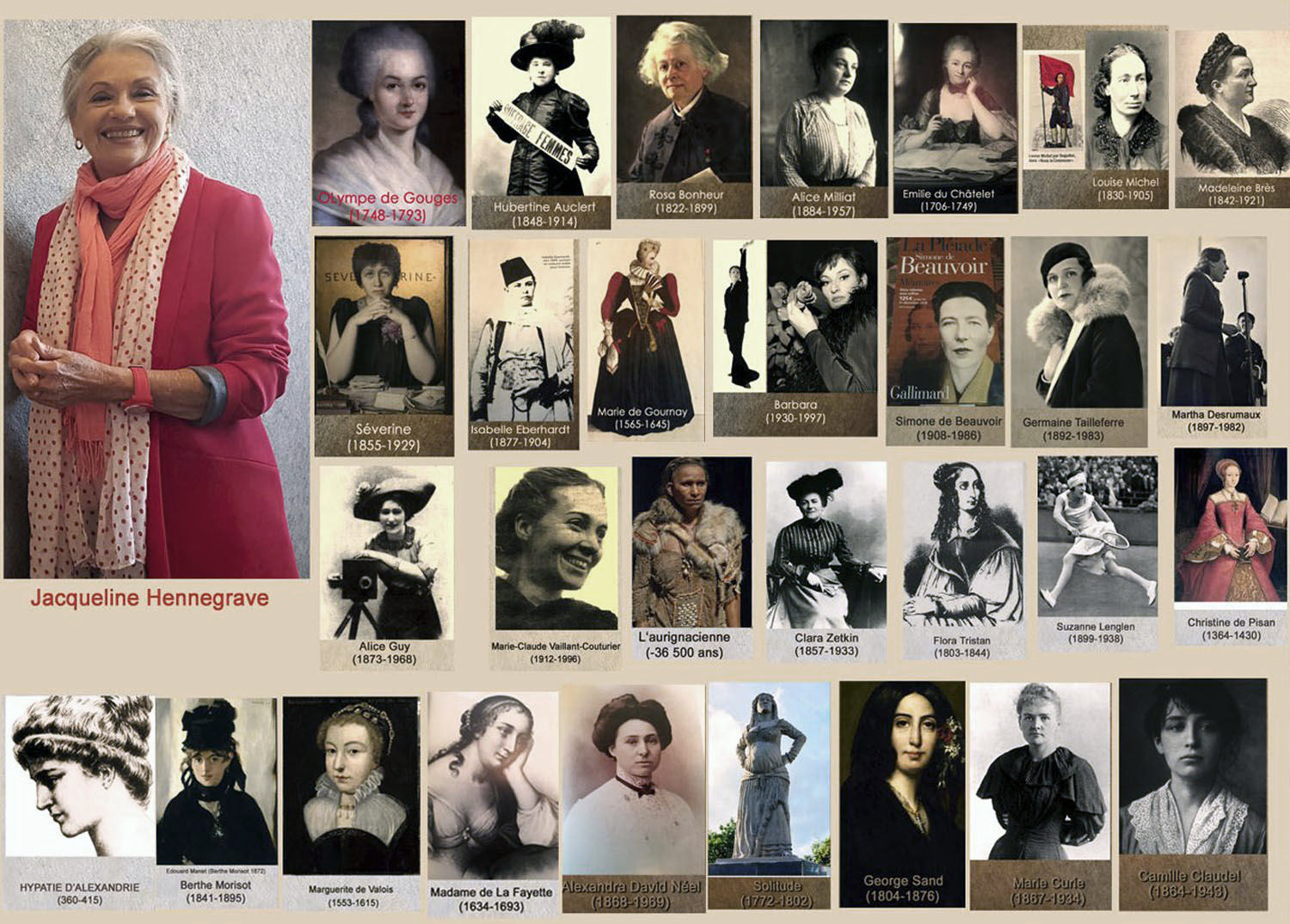 Jacqueline Hennegrave et les 30 portraits de Femmes de notre Matrimoine