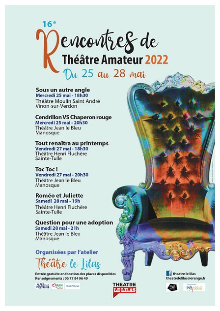 16éme Rencontres de théâtre amateur 2022 par l'atelier le lilas