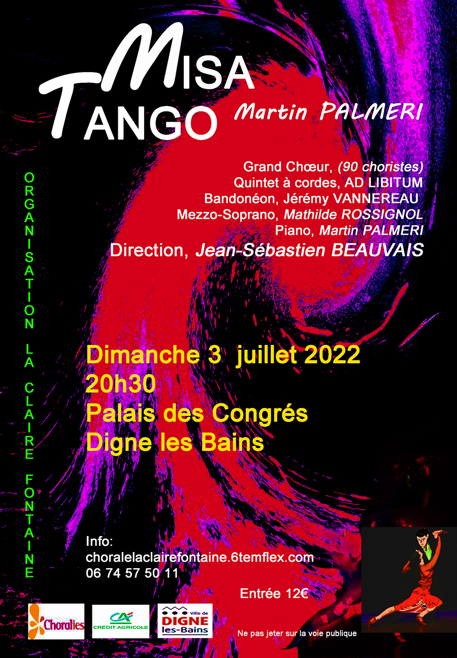 Concert Misa tango de Martin Palmeri au Palais des Congrès
