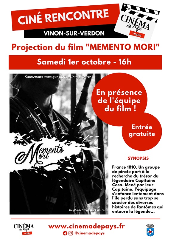 Cinéma de pays au Moulin St Andre de Vinon sur verdon : Memento mori