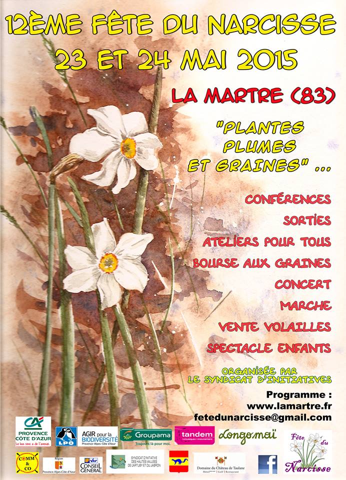 Matinale du 12 mai 2015 sur la 12ème Fête du Narcisse à la Martre des 23 et 24 mai 2015