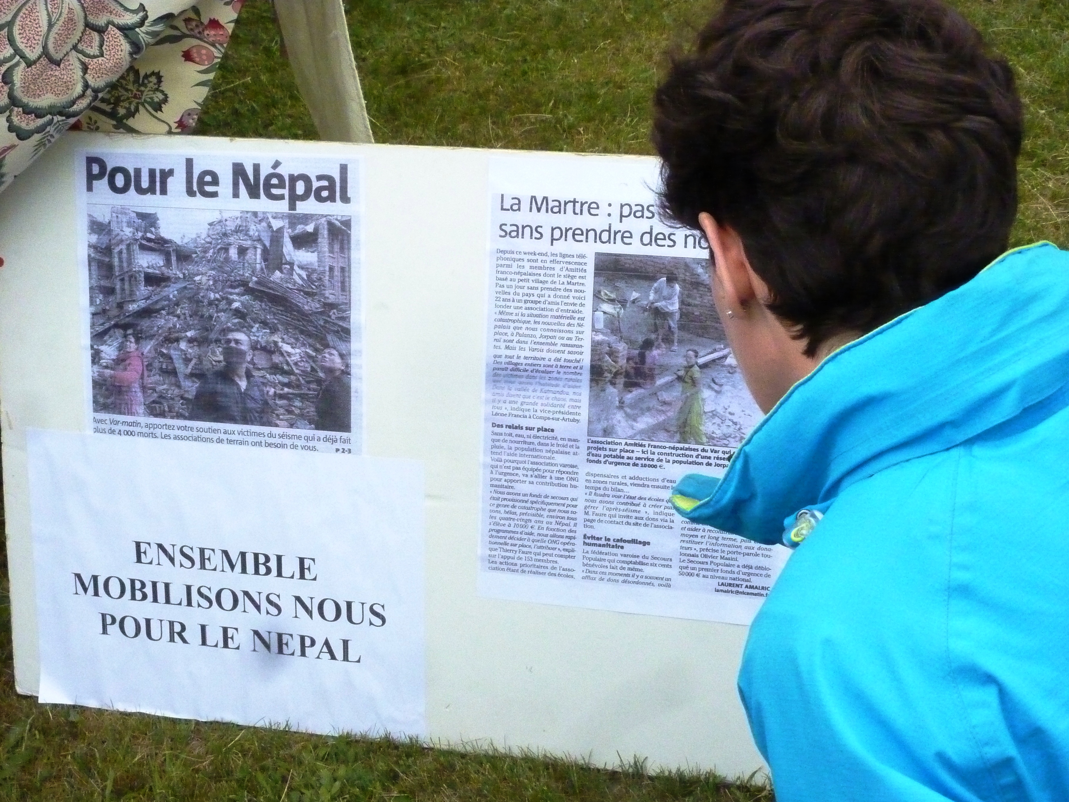 La Martre se mobilise et appelle à la solidarité pour le Népal