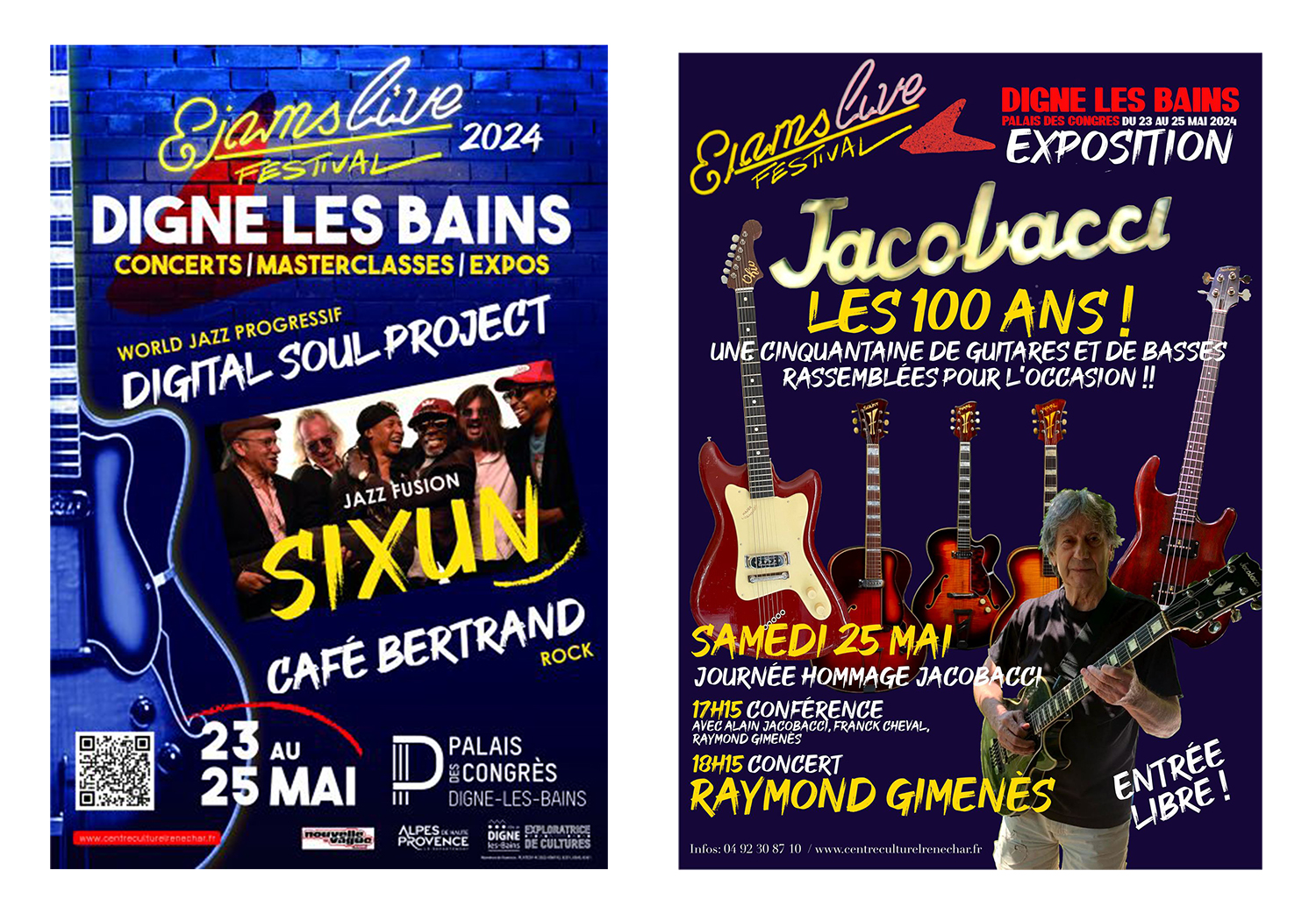 L'exposition de guitare JACOBACCI (les 100 ans) et le Festival Ejamslive du 23 au 25 mai 2024