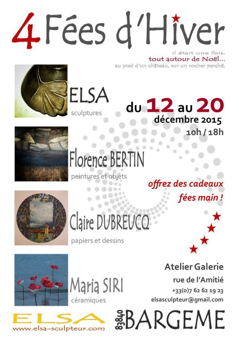 A Bargème, exposition « les quatre fées d’hiver » jusqu’au 20 décembre