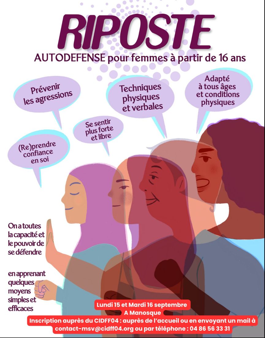 RIPOSTE : autodefense pour femmes à partir de 16 ans !