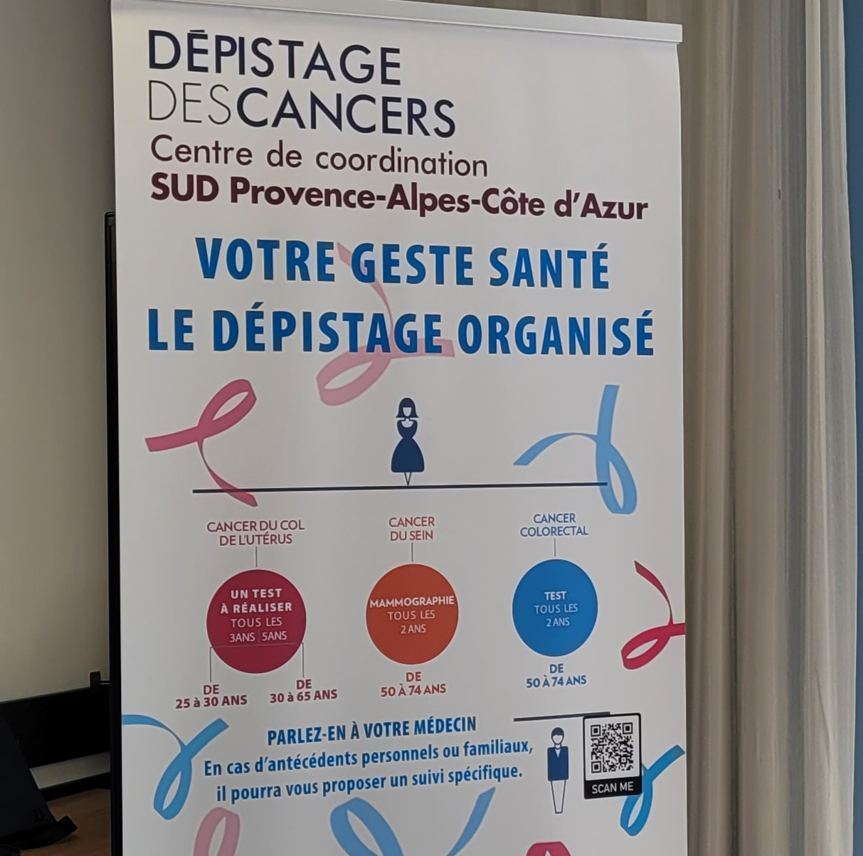 "Détecter tôt, c'est plus de chances de guérison", alors "il faut participer, il ne faut pas attendre" selon le CRCDC