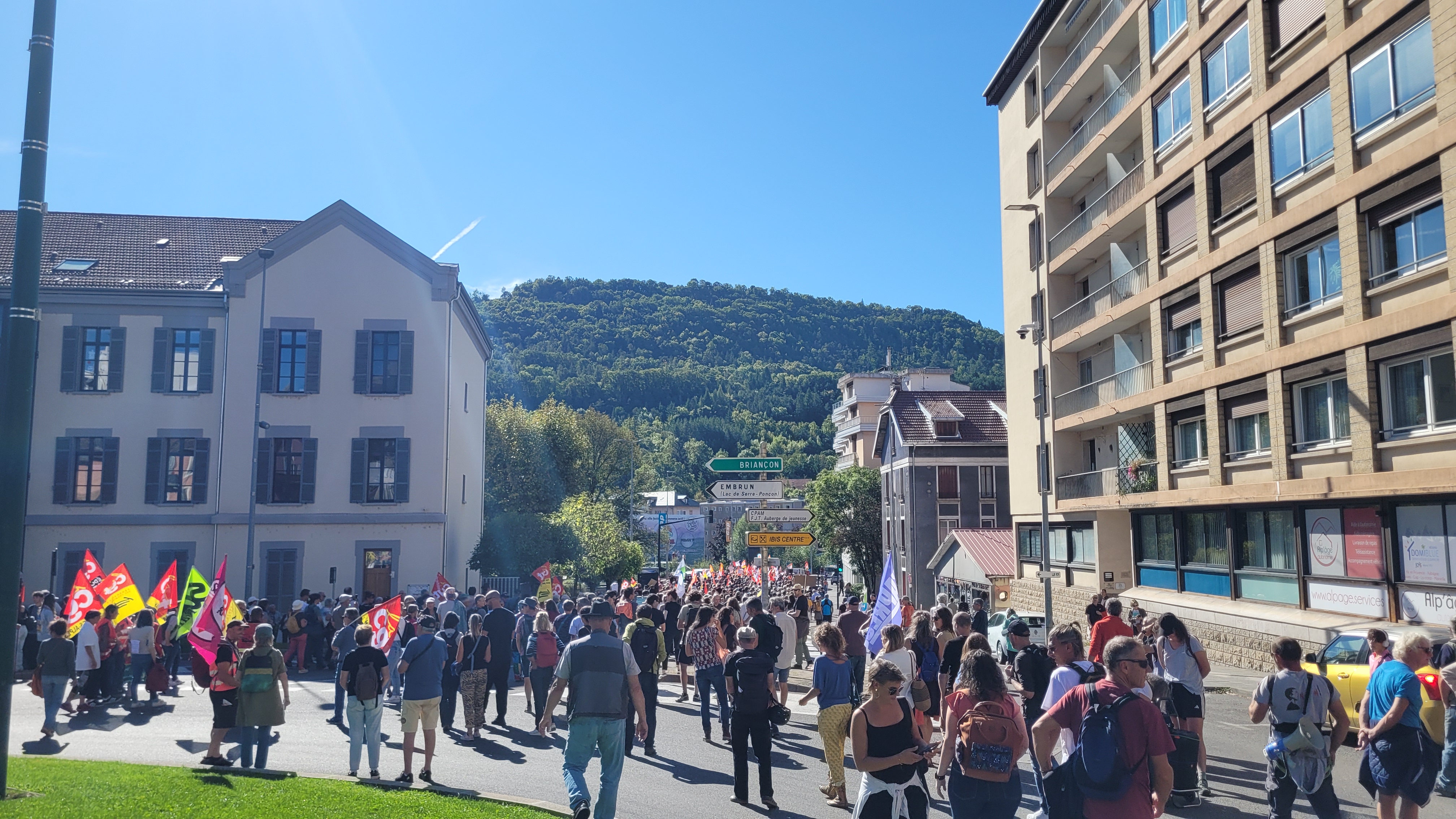 Le 18 septembre, entre 1 000 et 2 000 manifestants à Gap