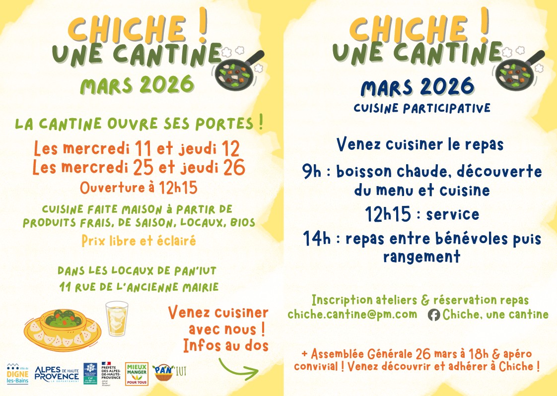 De nouvelles perspectives pour Chiche ! Une cantine