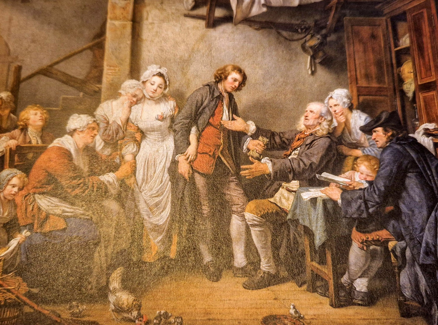 L'accordée du village ou la remise de la dote par Jean-Baptiste Greuze