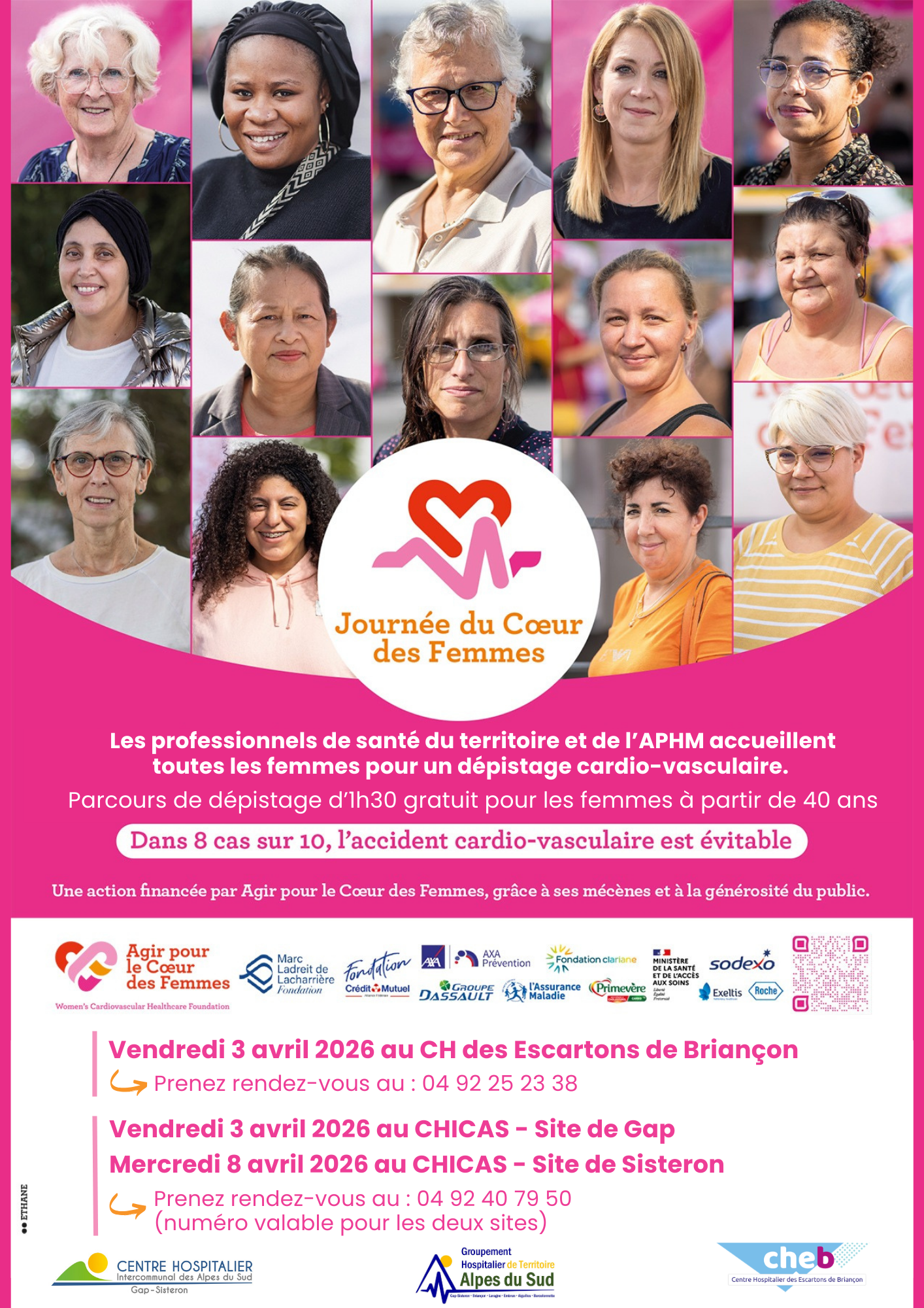 Le Groupement Hospitalier des Alpes du Sud invite les femmes à prendre soin de leur coeur