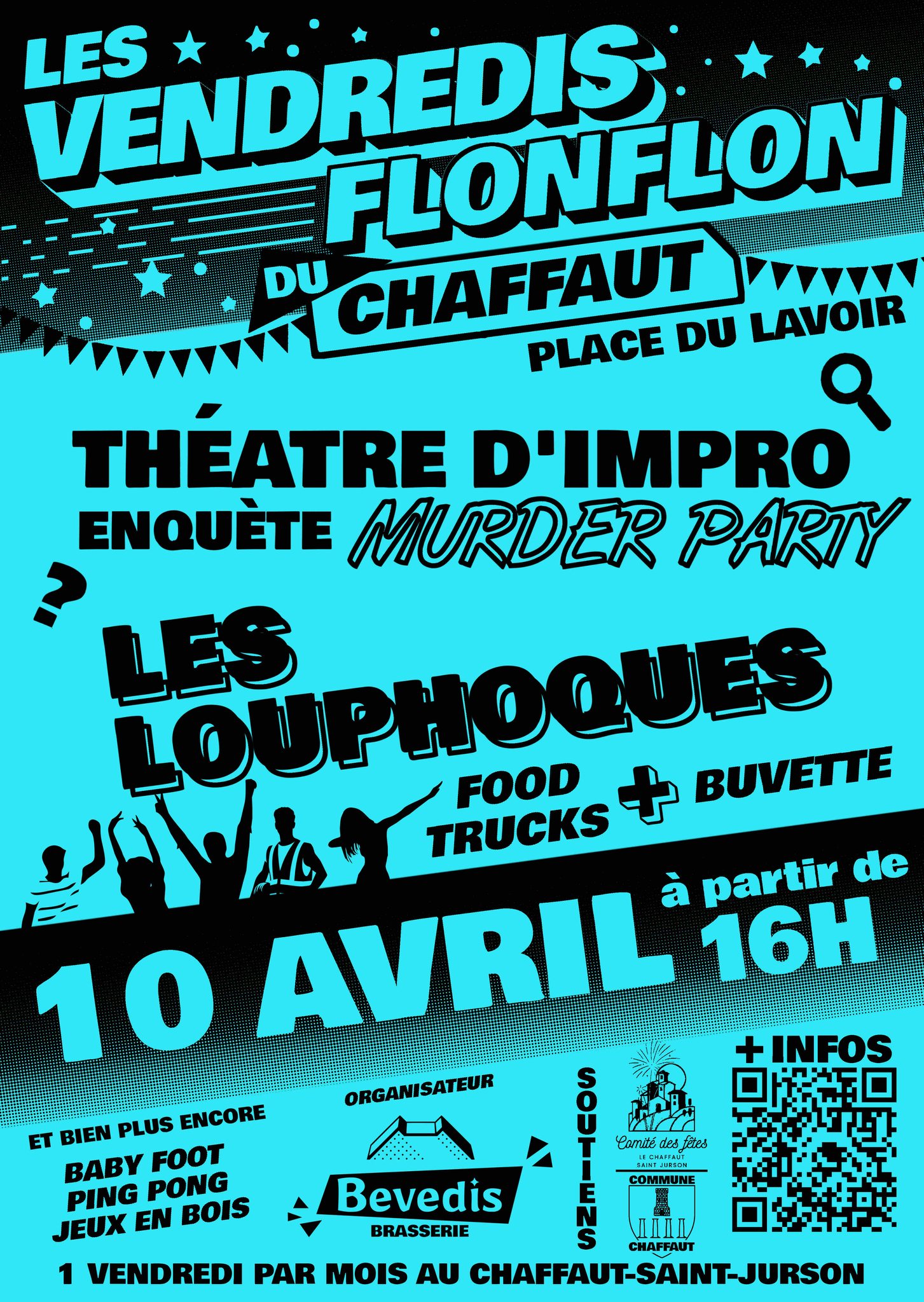 Les Vendredis Flonflons du Chaffaut Saint Jurson : le programme des animations à venir.