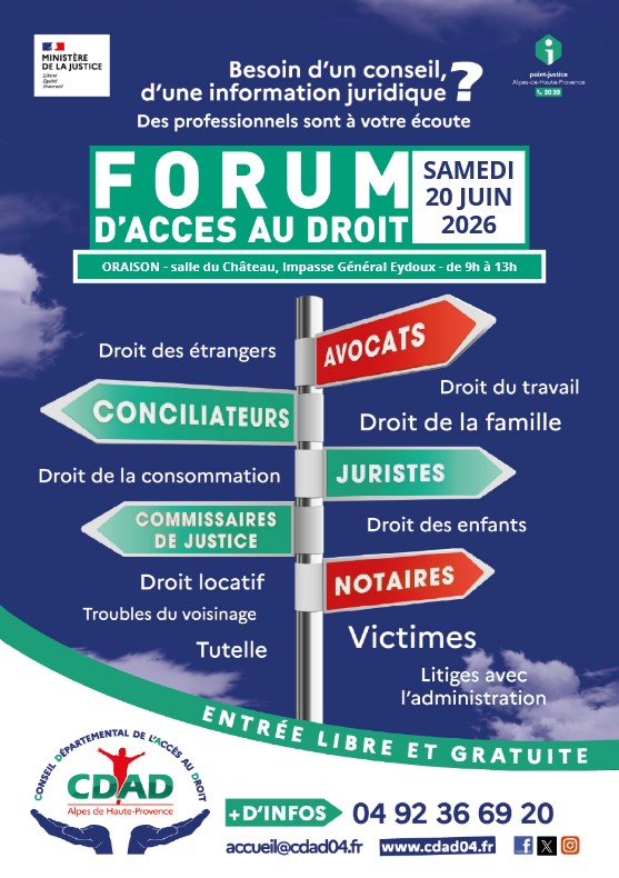 Forum annuel de l'accès au droit : rencontrez gratuitement tous les partenaires du droit et de la justice