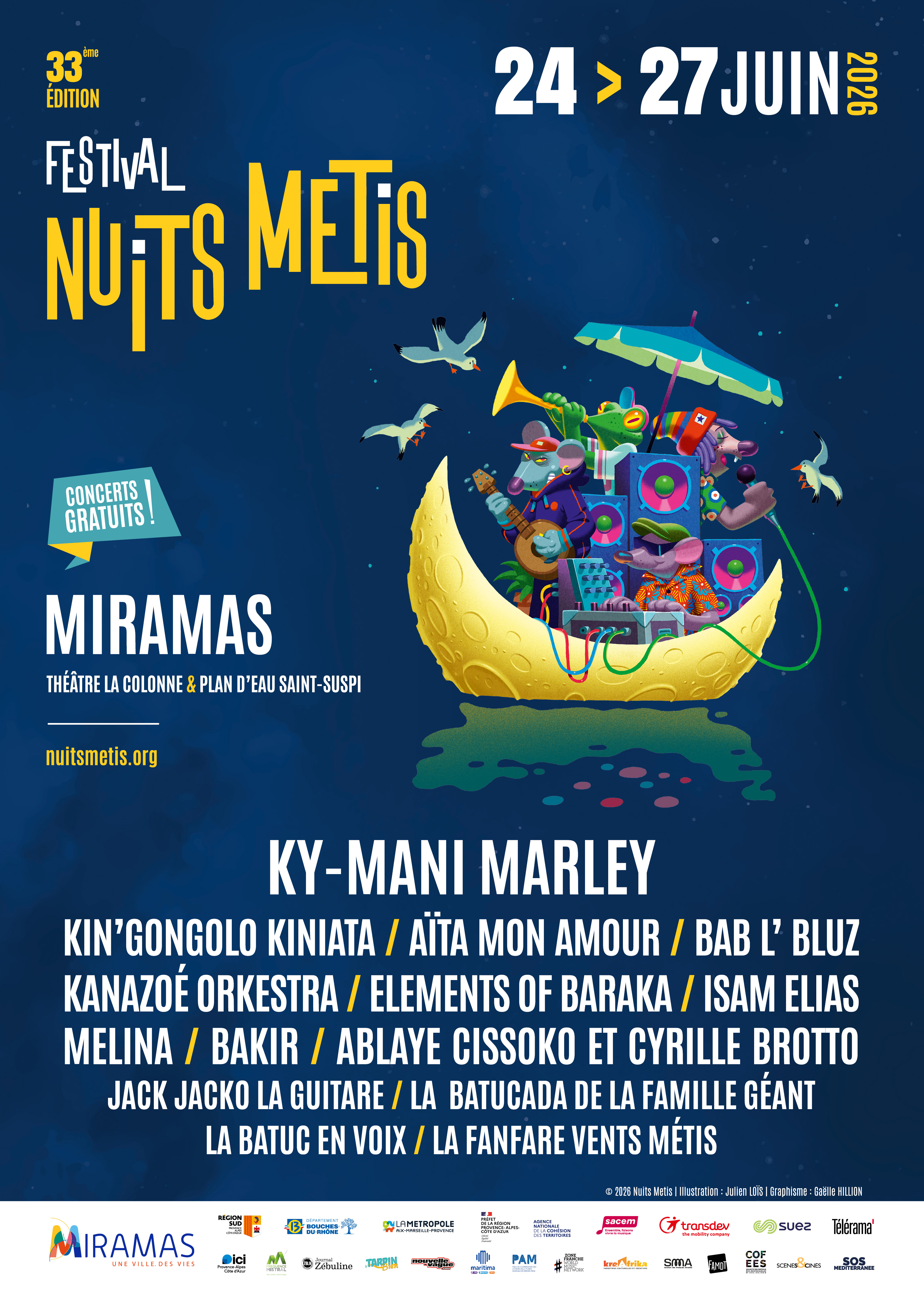 Les Nuits Métis 2026 - 33e édition d'un festival aux couleurs internationales