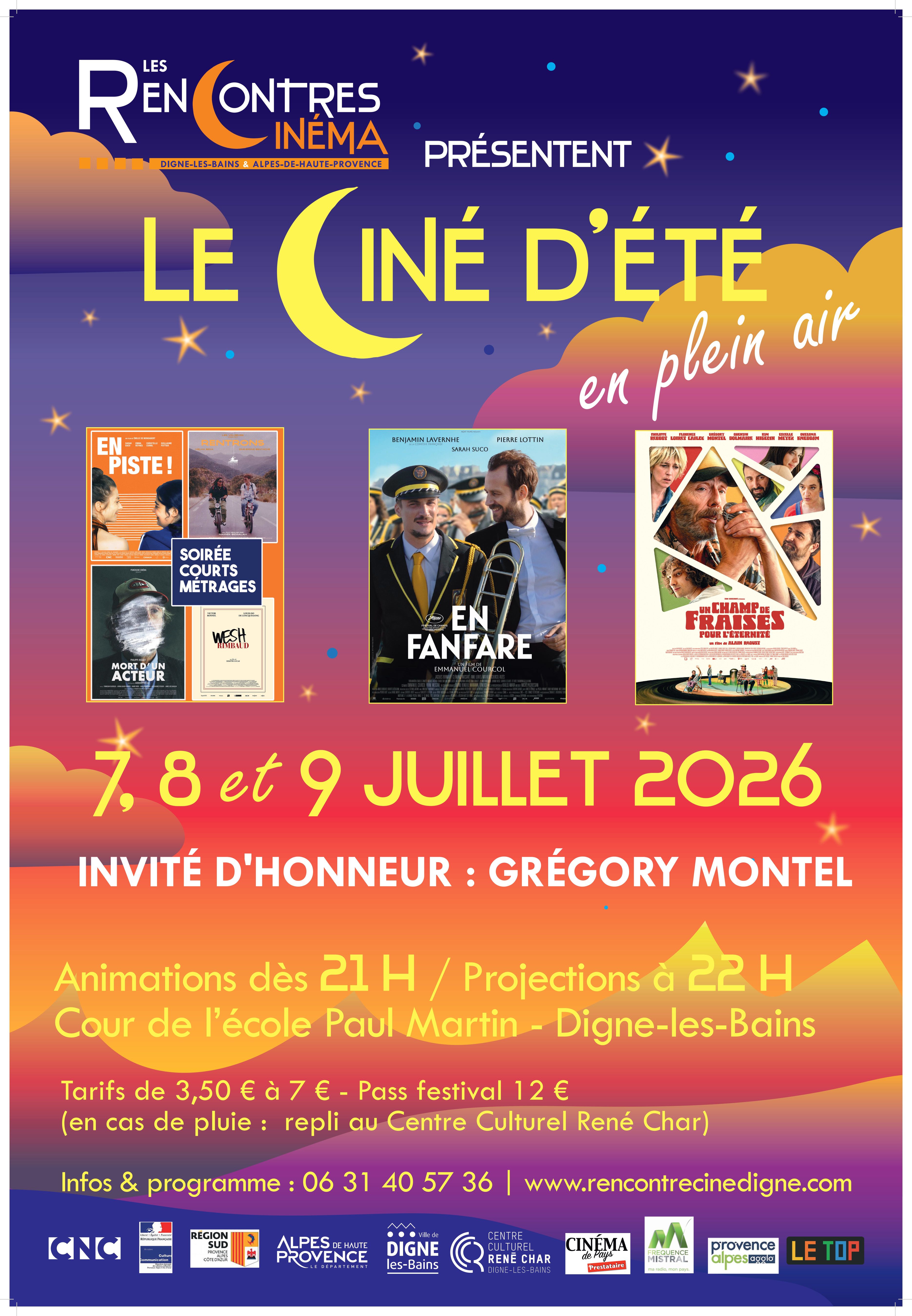 Rencontres Cinématographiques : les rendez-vous pour le ciné d'été 2026