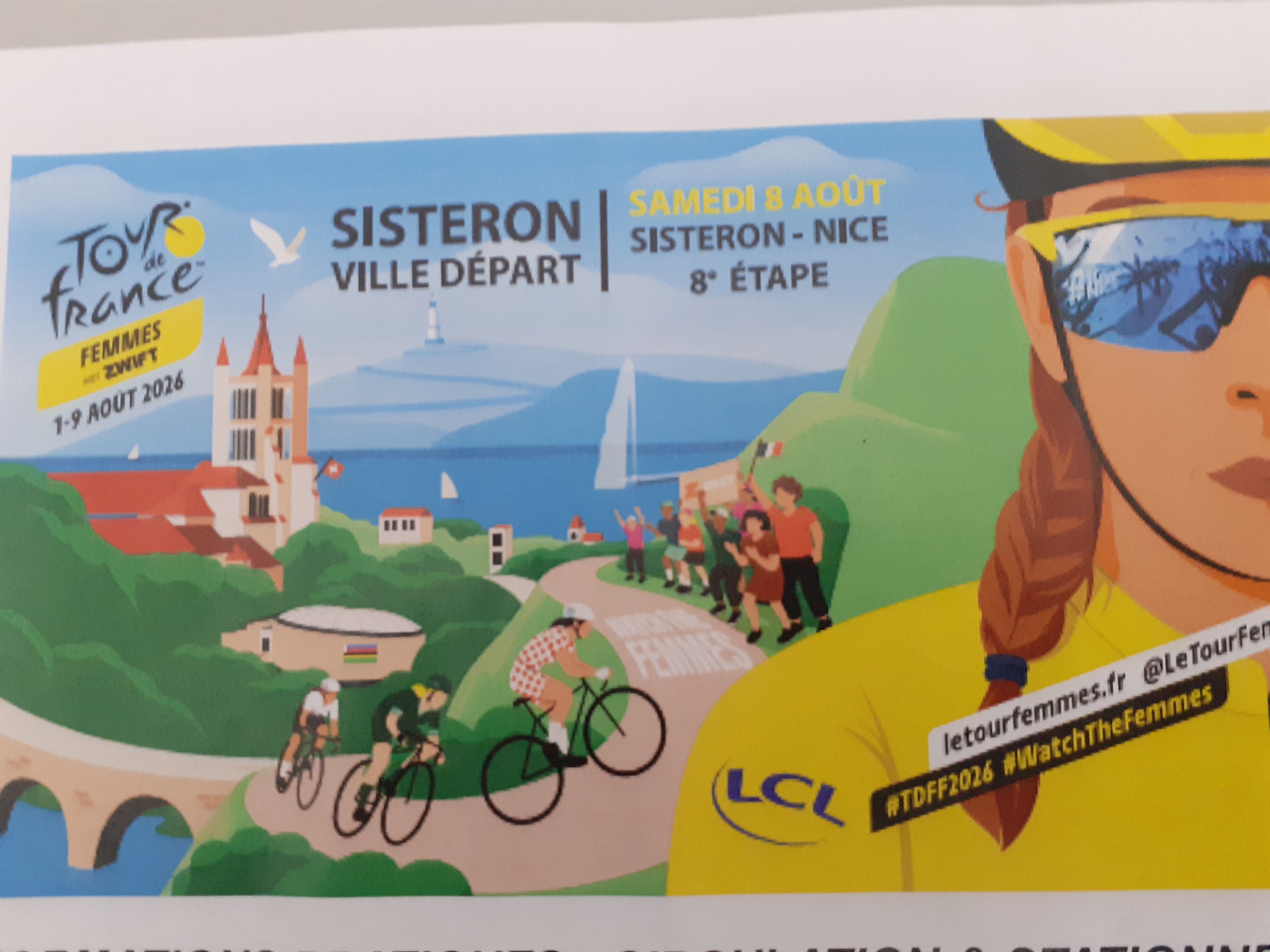 Sisteron ville départ du tour de France féminin 2026