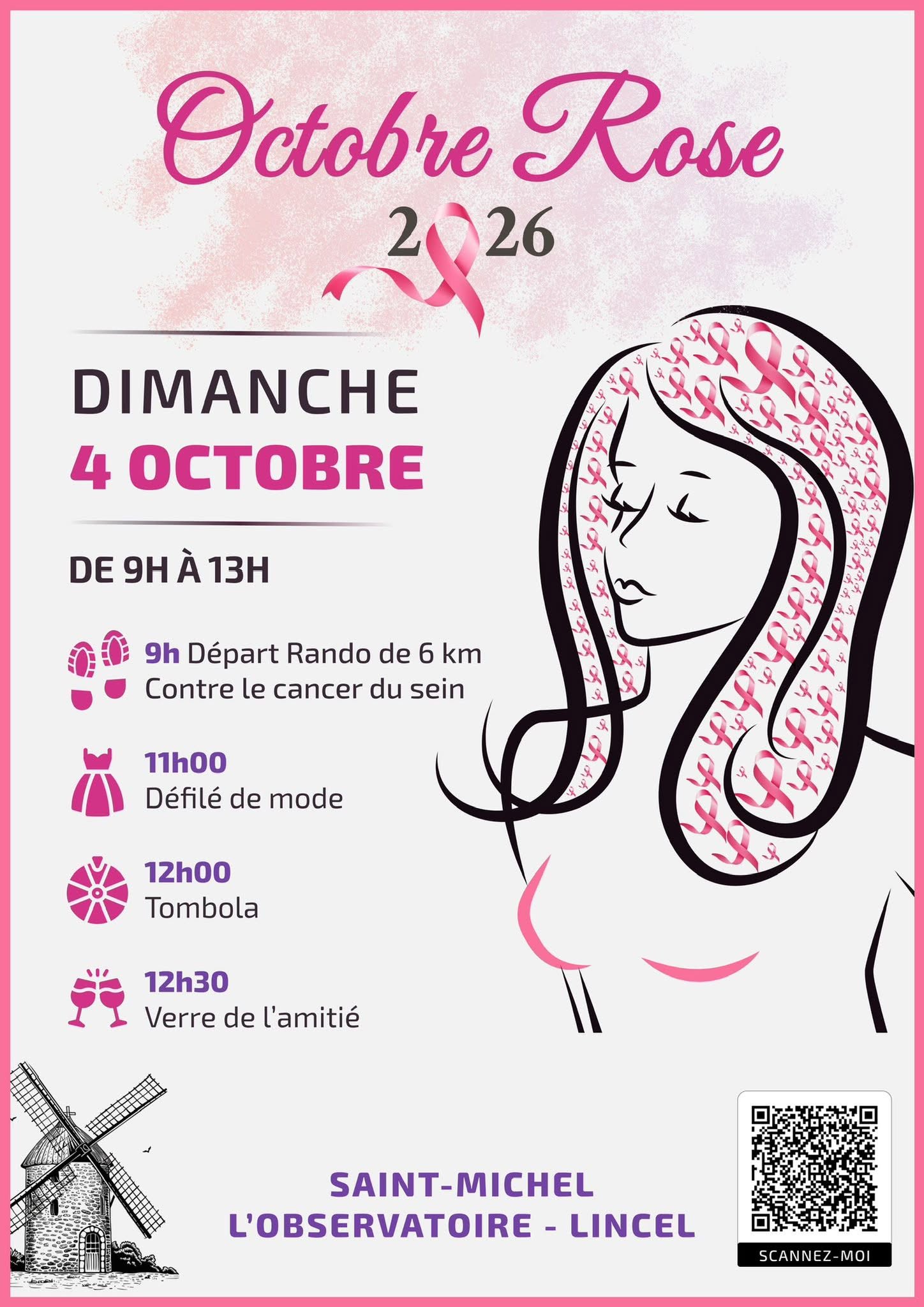 Une journée festive le 4 octobre pour "Octobre Rose" à SAINT MICHEL L'OBSERVATOIRE - Lincel !