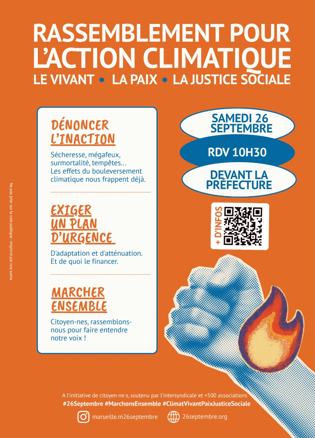 Rassemblement pour l'action climatique, le Vivant, la paix et la Justice sociale