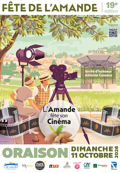A vos agendas ! L'amande fête son cinéma à Oraison !