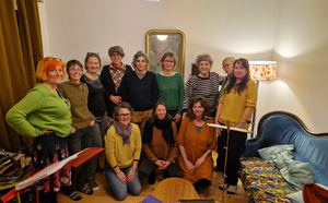 Un moment de répétition avec la chorale de femmes "Les tortues libres".