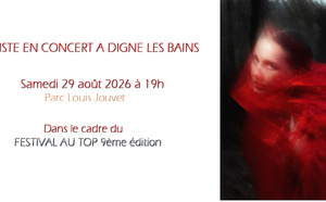 L'artiste Geiste sera en Concert ce 29 août 2026 au Festival au TOP à Digne les bains