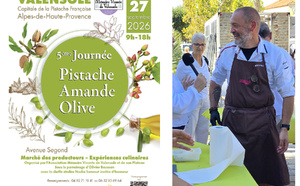 Le chef Frédéric Payan présent pour la 2ème fois à la journée Pistache Amande Olive