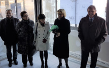 A Digne, visite des travaux de la future maison de la Santé.