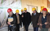 Le Préfet Guérin sur le chantier de l’Eco Campus 