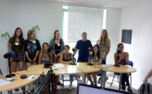 Des élèves de l’Ecole Internationale sont dans nos studios…