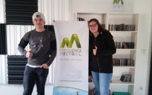 Léane et Karl sont en stage à Fréquence Mistral…