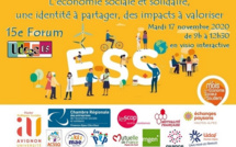 Le forum de l’ESS aura lieu en visioconférence le 17 Novembre