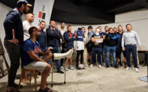A Digne, lors de la présentation officielle de l'équipe de France du Mondial de Rugby Amateur !