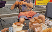 Rencontre avec le potier Alpin sur le Marché du Terroir de Digne les bains.