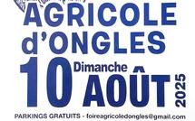 10 août 2025 , 42 ème Foire agricole et rurale, à Ongles !
