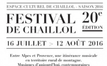 Festival de Chaillol du 16 Juillet au 12 aout