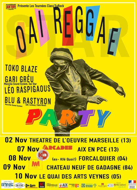 Affiche Oai Reggae Party X Class'EuRock